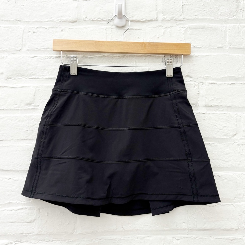 Lululemon ||‎ Pace Rival Skirt Skort Tall 4-way Stretch 15" Black 2 Tall